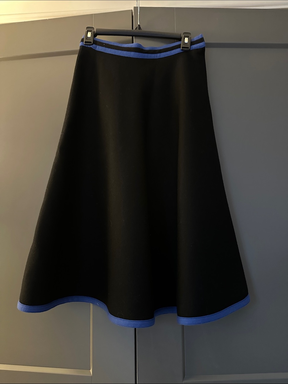 Vintage Louis Féraud Black Midi Skirt